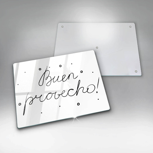 Tocător din sticlă Buen provecho!