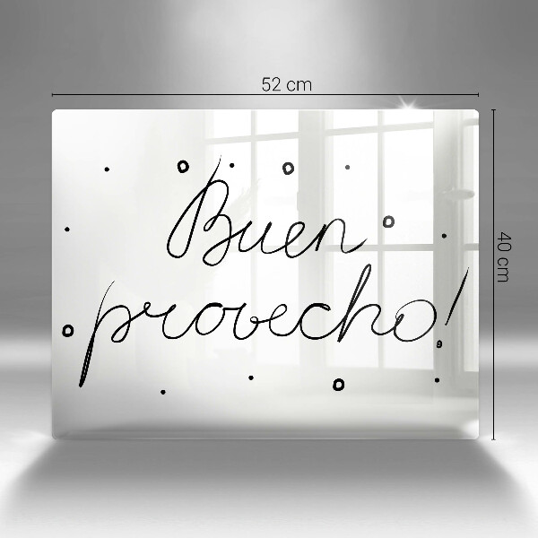 Tocător din sticlă Buen provecho!