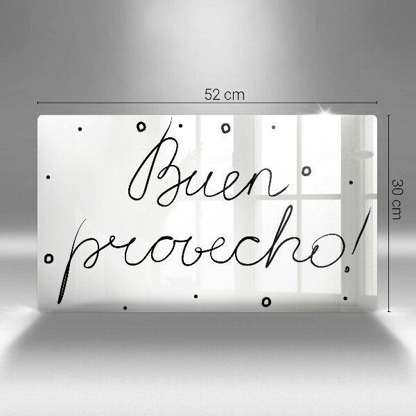 Tocător din sticlă Buen provecho!