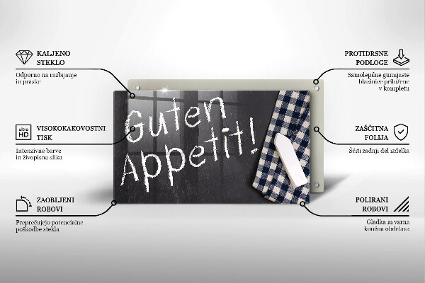 Tocător din sticlă Guten Appetit!