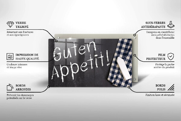 Tocător din sticlă Guten Appetit!