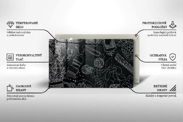 Tocător din sticlă Accesorii pentru bucatarie