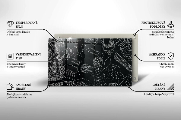 Tocător din sticlă Accesorii pentru bucatarie