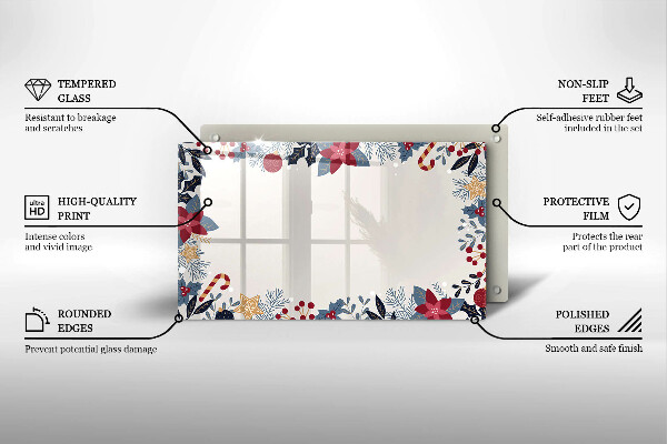 Tocător din sticlă decorațiuni de Crăciun