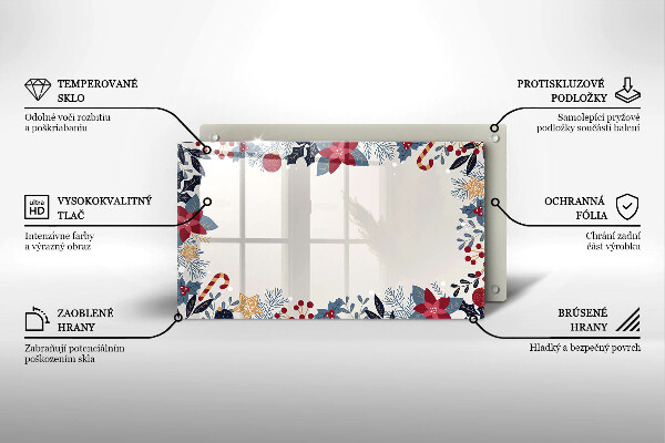 Tocător din sticlă decorațiuni de Crăciun