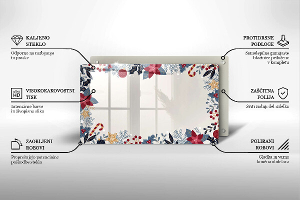 Tocător din sticlă decorațiuni de Crăciun