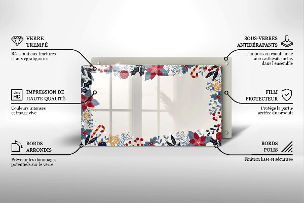 Tocător din sticlă decorațiuni de Crăciun