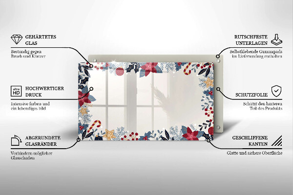 Tocător din sticlă decorațiuni de Crăciun