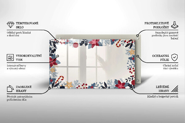 Tocător din sticlă decorațiuni de Crăciun