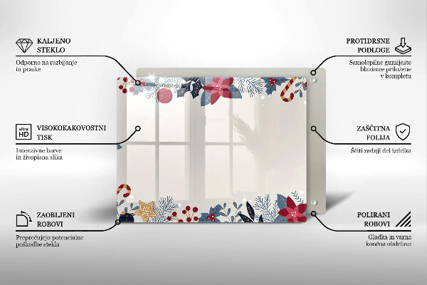 Tocător din sticlă decorațiuni de Crăciun