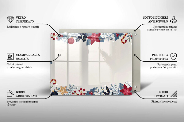 Tocător din sticlă decorațiuni de Crăciun