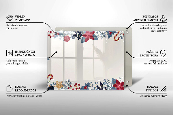 Tocător din sticlă decorațiuni de Crăciun