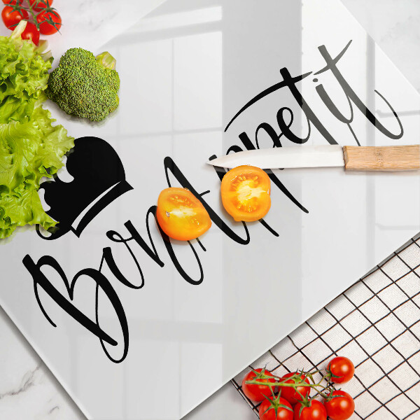 Tocător din sticlă Bon Appetit