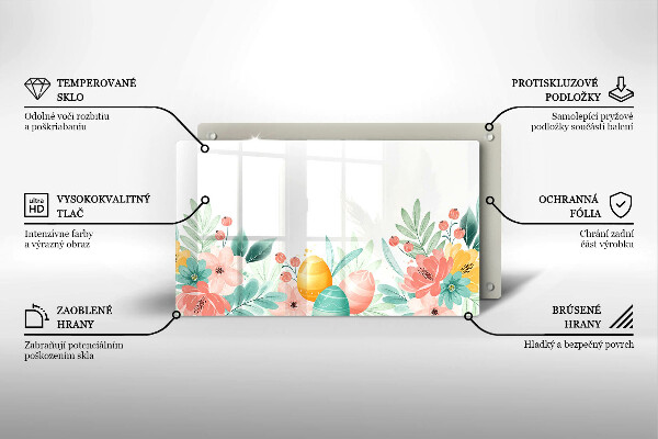 Tocător din sticlă Ouă de Paște