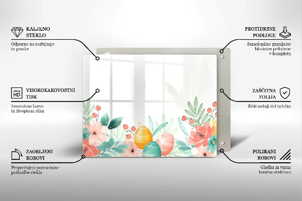 Tocător din sticlă Ouă de Paște