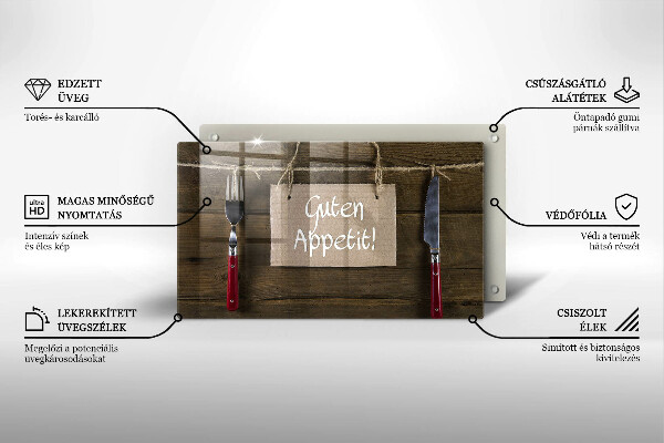 Tocător din sticlă Guten Apetit