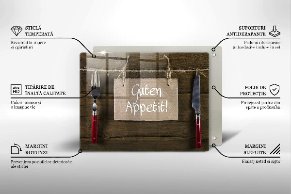 Tocător din sticlă Guten Apetit