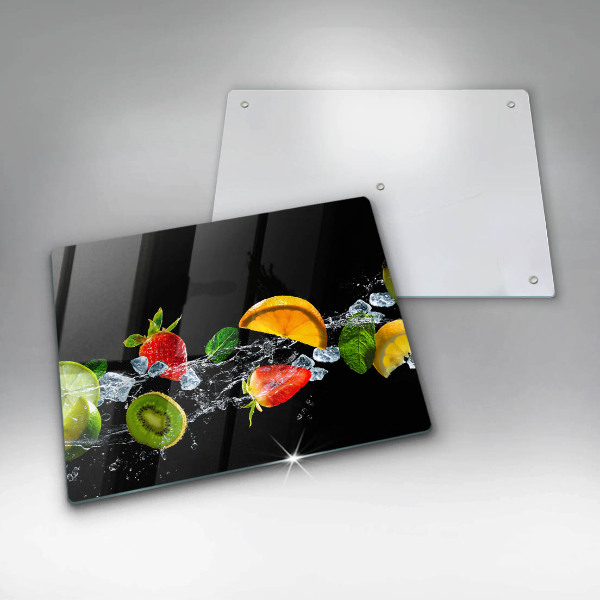 Tocător din sticlă Fructe în apă