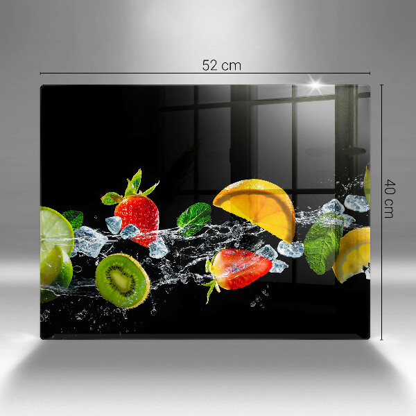 Tocător din sticlă Fructe în apă