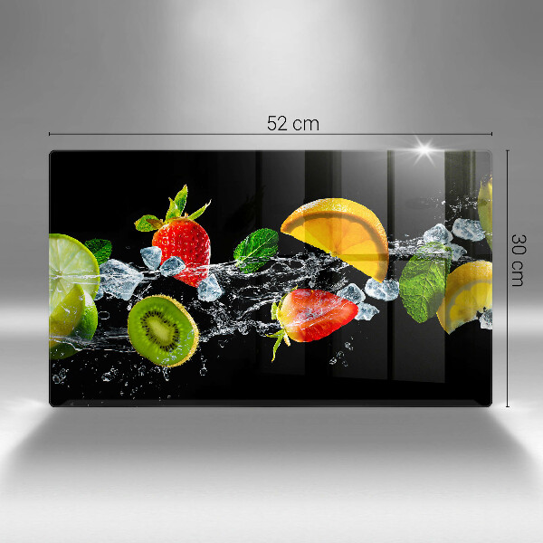 Tocător din sticlă Fructe în apă