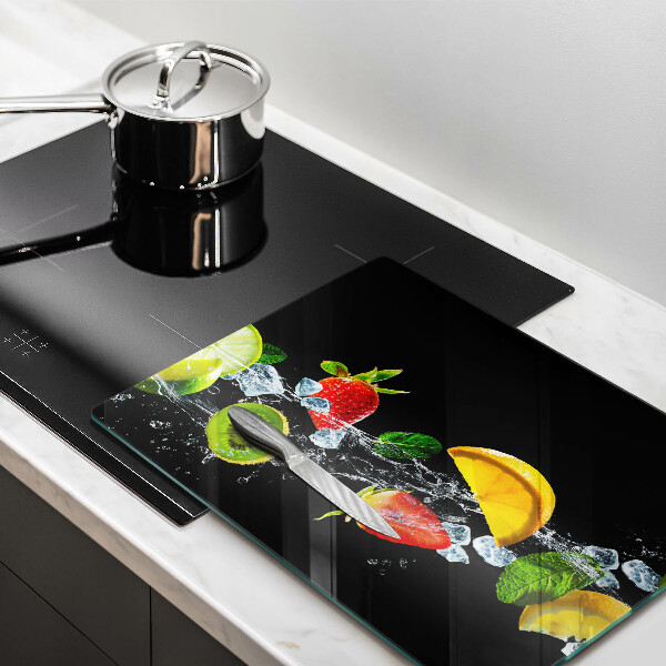 Tocător din sticlă Fructe în apă