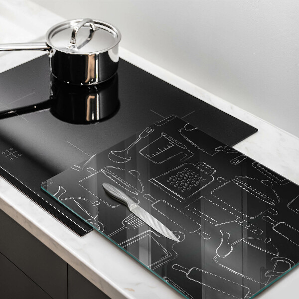 Tocător din sticlă Accesorii de bucătărie din desene animate