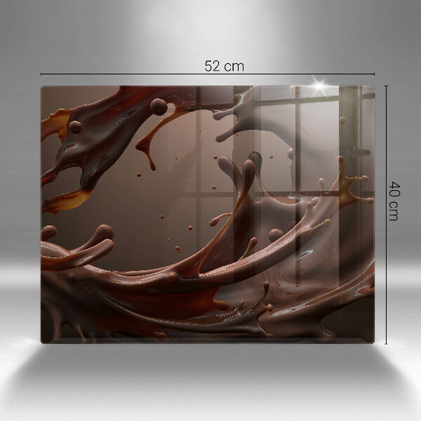 Tocător din sticlă Ciocolata lichida