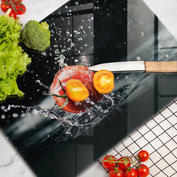 Tocător din sticlă Roșie în apă