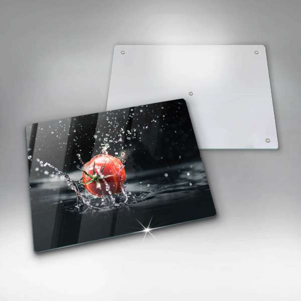 Tocător din sticlă Roșie în apă