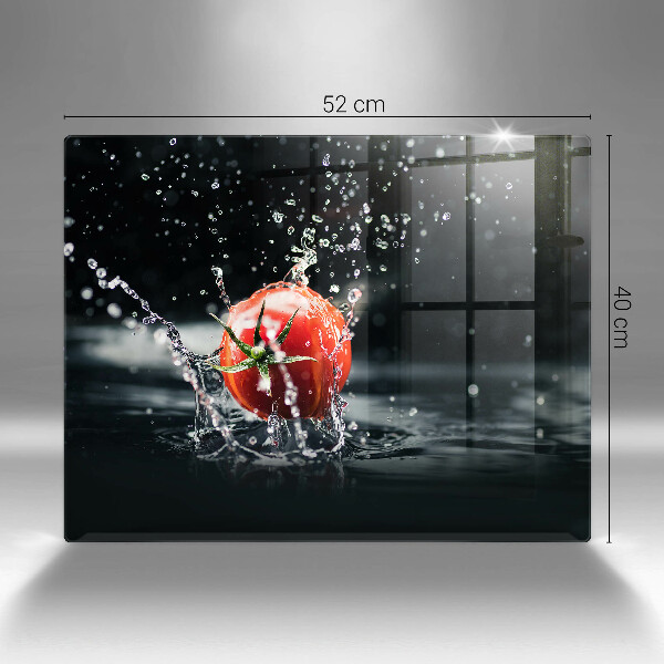 Tocător din sticlă Roșie în apă