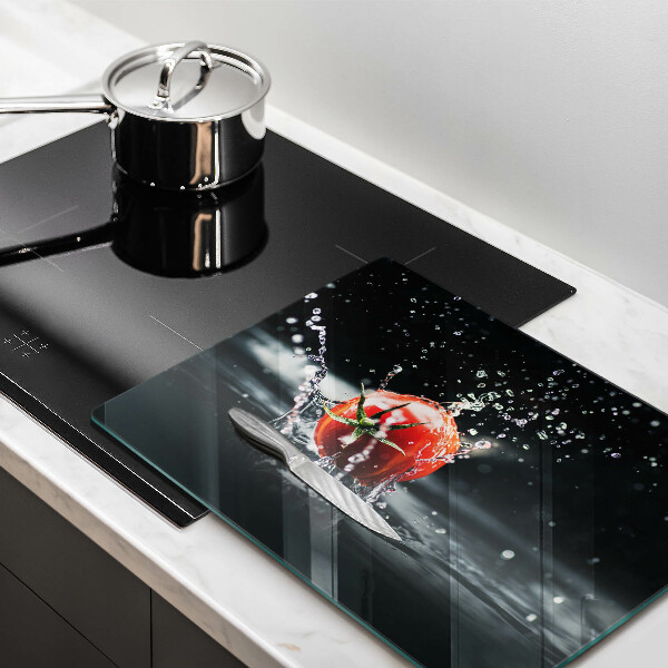 Tocător din sticlă Roșie în apă