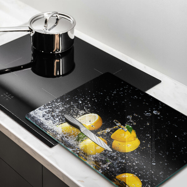 Tocător din sticlă Fructe suculente de lămâie