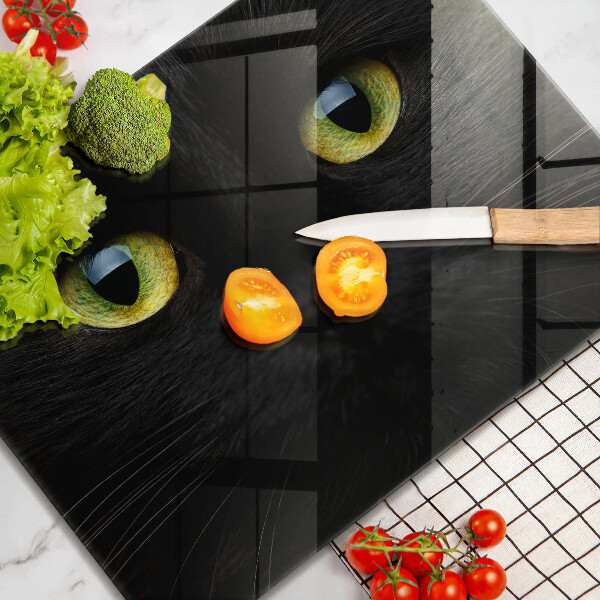 Tocător din sticlă Ochi de pisică de animale