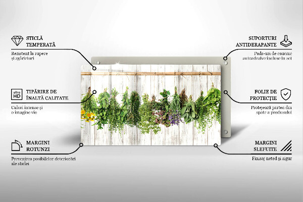 Tocător din sticlă Ierburi și plante uscate