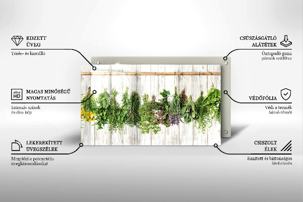 Tocător din sticlă Ierburi și plante uscate