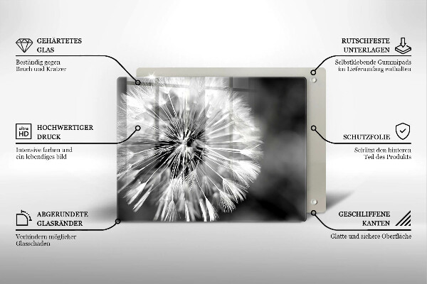 Tocător din sticlă O păpădie delicată