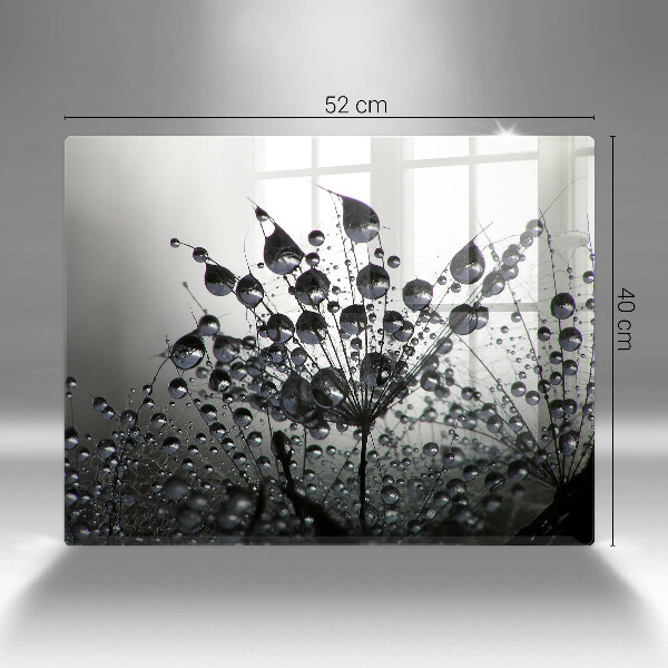 Tocător din sticlă Păpădie și rouă