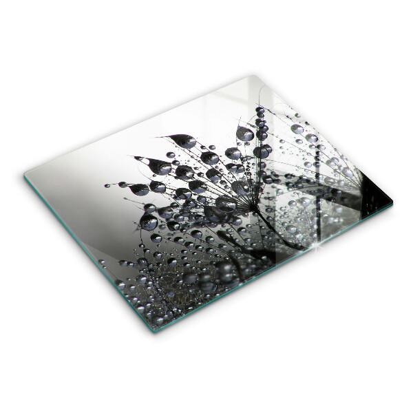 Tocător din sticlă Păpădie și rouă