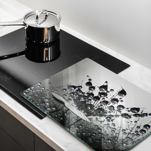 Tocător din sticlă Păpădie și rouă