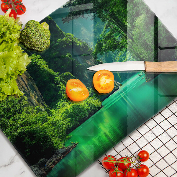 Tocător din sticlă Peisaj lagunar