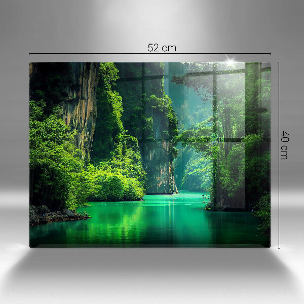 Tocător din sticlă Peisaj lagunar