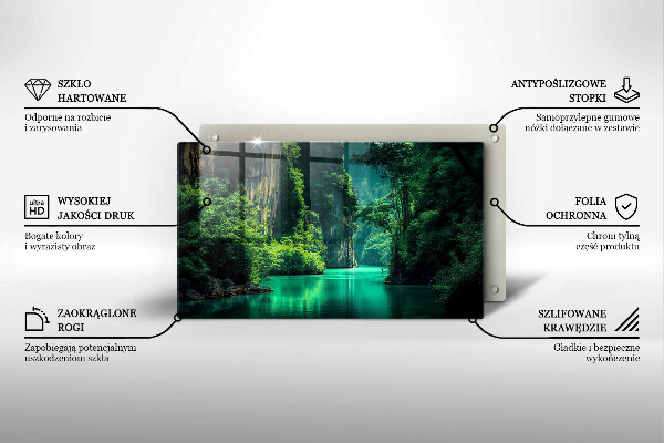 Tocător din sticlă Peisaj lagunar