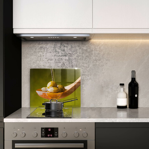 Tocător din sticlă Ulei de măsline și măsline