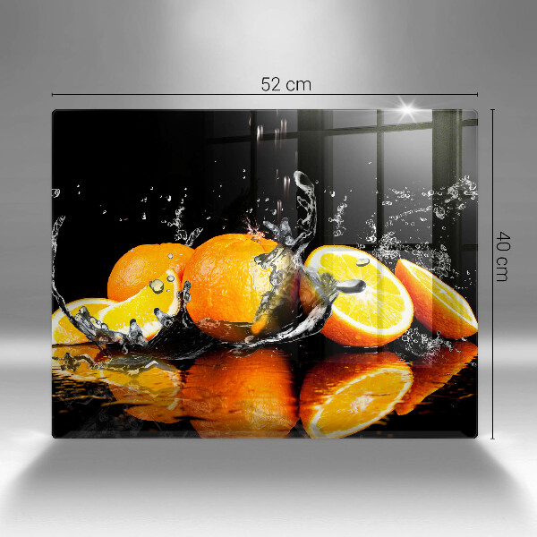 Tocător din sticlă Fructe portocale suculente