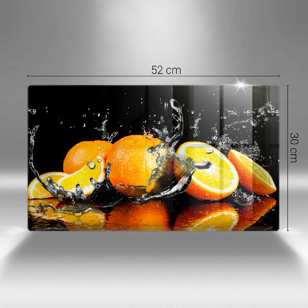 Tocător din sticlă Fructe portocale suculente