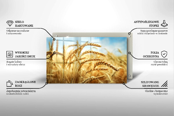 Tocător din sticlă Spice de cereale în câmp