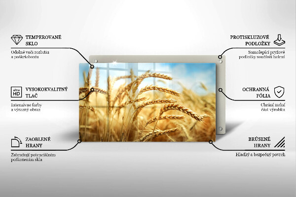 Tocător din sticlă Spice de cereale în câmp