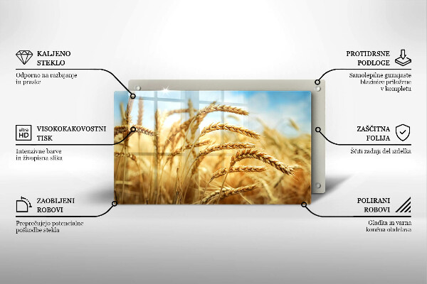 Tocător din sticlă Spice de cereale în câmp