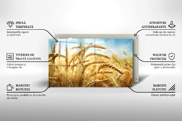 Tocător din sticlă Spice de cereale în câmp