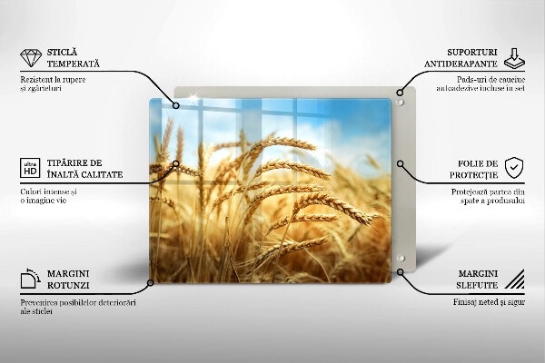 Tocător din sticlă Spice de cereale în câmp